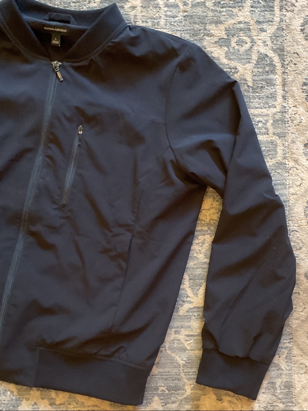 Banana Republic Black Bomber Jacket - Picture 5 of 12